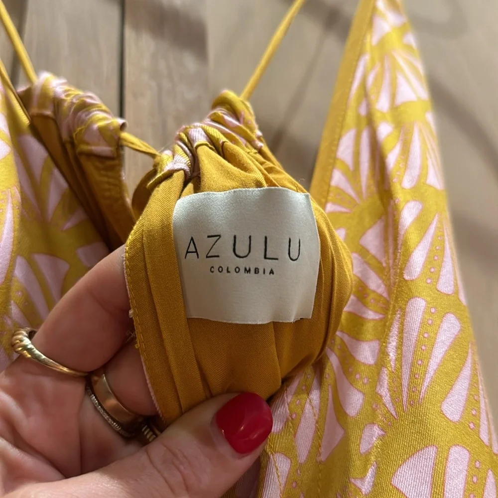 Azulu dress. Beautiful pattern. Worn 1x. Lined. - Picture 4 of 5